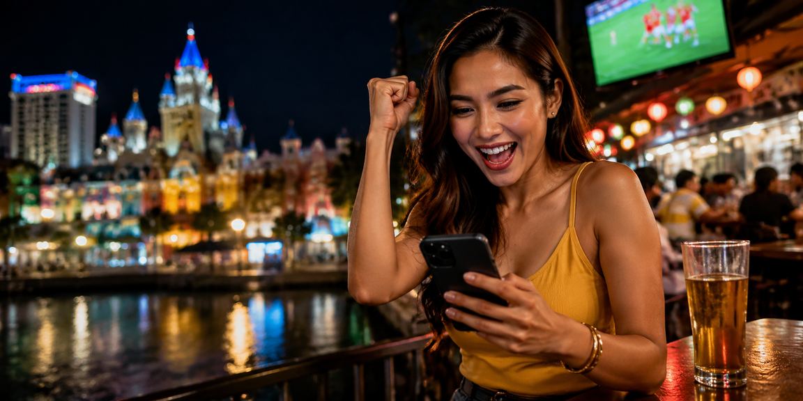 Pemain Malaysia menggunakan telefon pintar untuk akses pertaruhan sukan dalam talian